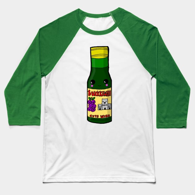 Kawaiibucky (Buckfast) Bottle Glasgow Baseball T-Shirt by lynney66
